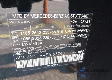 2025 Mercedes-Benz Gla 250 4Matic from USA, damaged, VIN W1N4N4HB9SJ663248